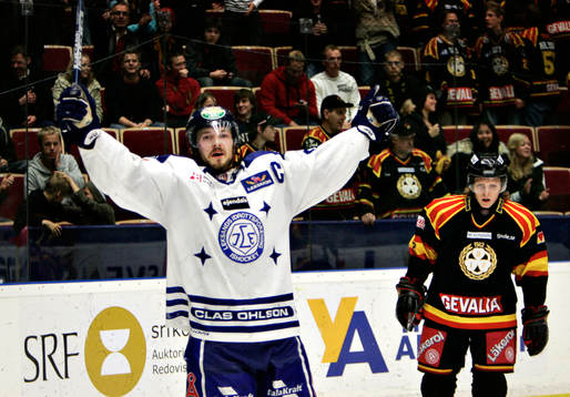  2-1 Niklas Persson, Leksand, jubel.