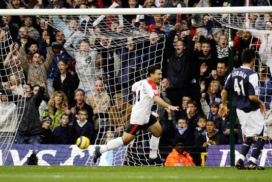  Steed Malbranque, jubel efter första måålet för Fulham.