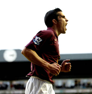  Robin Van Persie, Arsenal, jubel.