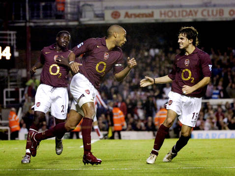  Thierry Henry, Arsenal, jubel.