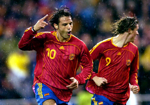  Fernando Morientes, Spanien jubel. 