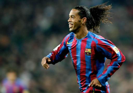  Ronaldinho, Barcelona, jubel.