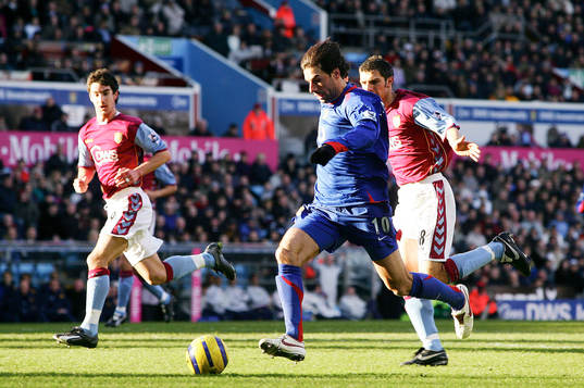 Fotboll, engelsk, Premier League, Aston Villa - Manchester