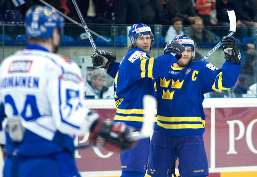 Andreas Holmqvist och Andreas Johansson, jubel