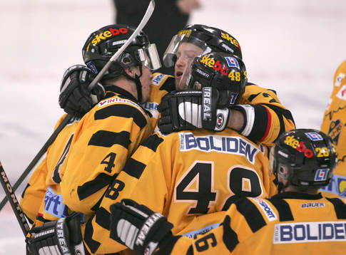 Segerglädje; Johan Åkerman, Fredrik Bergquist och Anders