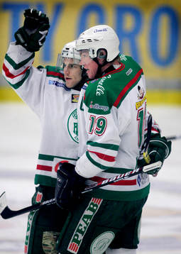 Kenny Jönsson och Mattias Carlsson, Rögle, jubel