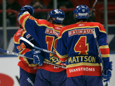 Nichlas Falk gör 1-0, jubel