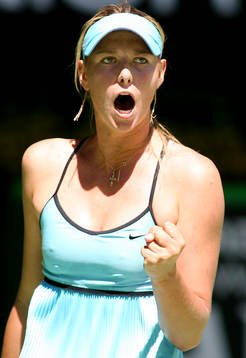  Maria Sharapova, Ryssland, jubel.