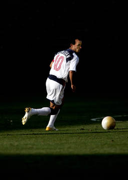 Reportage om fotboll i USA. USA-Norge. Landon Donovan, USA.