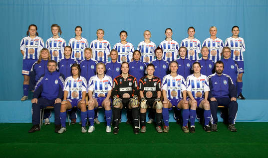 Bakre raden från vänster; Sandra Olson, Kim Ekebom,