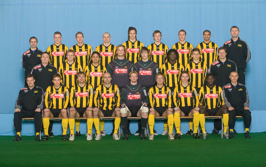 Bakre raden från vänster:  Magnus Eriksson, (sjukgymnast)