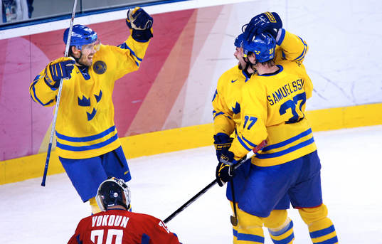Henrik Zetterberg, Tomas Holmström och Mikael Samuelsson