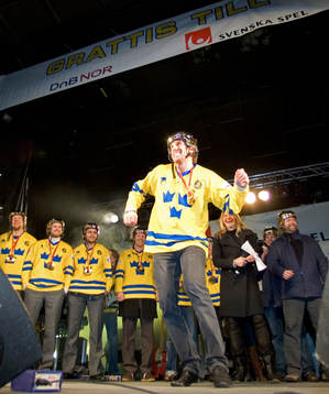 hyllningarna av Sveriges landslag