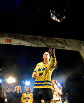 hyllningarna av Sveriges landslag