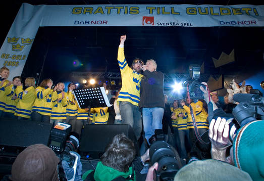 hyllningarna av Sveriges landslag