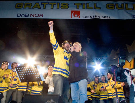 hyllningarna av Sveriges landslag