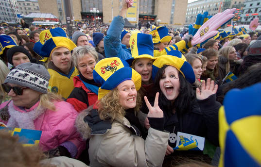 hyllningarna av Sveriges landslag