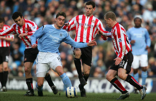  Albert Riera, Manchester och Julio Arca, Rory Delap och Grant Leadbitter, Sunderland