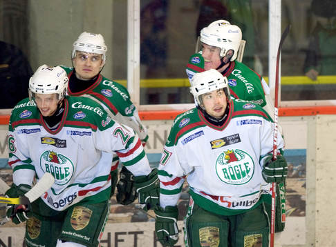 Rögle jublar, Kristoffer Starck Jacob Johansson - och