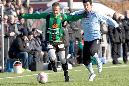 Johann Gudmundsson, GAIS och Behrang Safari, Malmö FF.