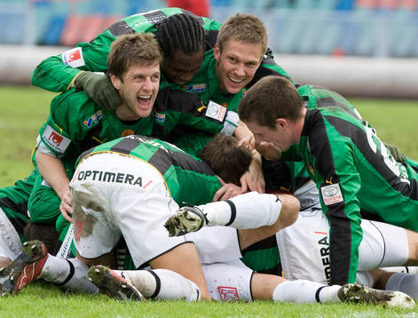 Johann Birkir Gudmundsson och Mattias Östberg, GAIS.