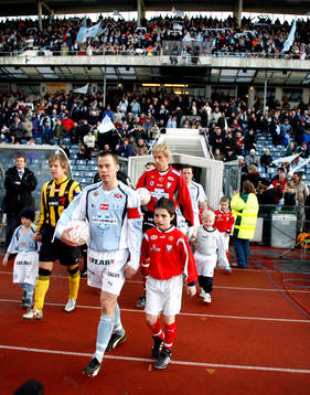 Premiär, Malmö Stadion, spelarentré, Daniel Andersson,