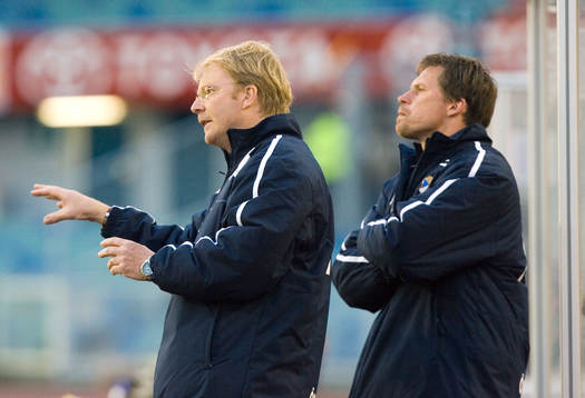 Lasse Jacobsson, tränare och Nicklas Persson, assisterande