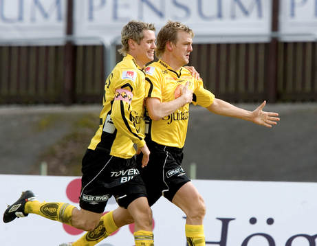 Mathias Svensson och Joakim Sjöhage, jubel