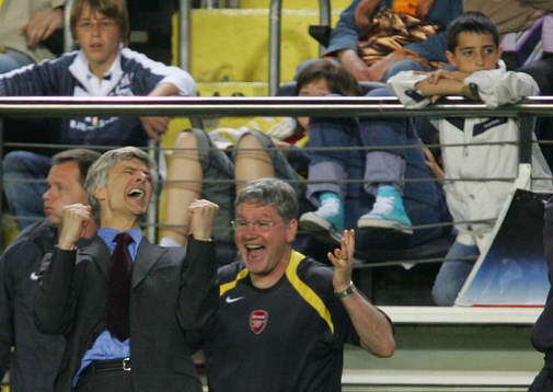 Arsene Wenger, Manager och Pat Rice, tränare Arsenal