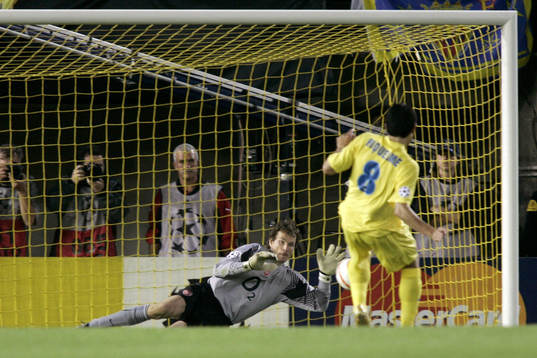 Juan Roman Riquelme, Villarreal och Jens Lehmann, Arsenal,