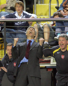 Arsene Wenger, Manager Arsenal (Jubel)