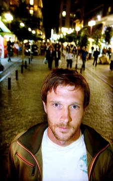 Mikael Nilsson, Panathinaikos, ute på stan i Aten.