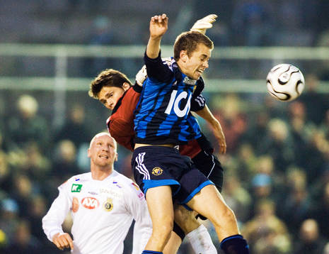 Mattias Hugosson, målvakt, Gefle och Kari Arnason,