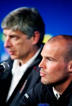 Fredrik Ljungberg, Arsenal på presskonferens med Arsene
