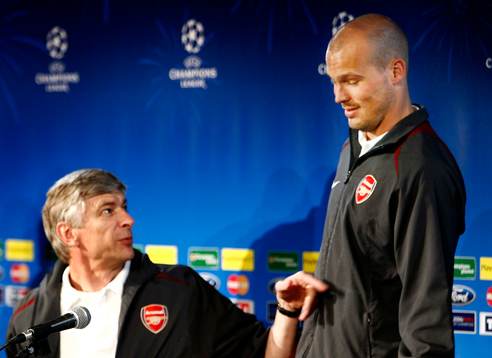 Fredrik Ljungberg, Arsenal på presskonferens med Arsene