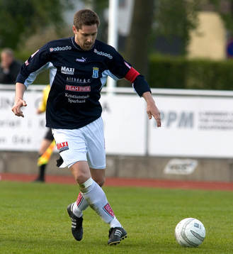 Fotboll. Svenska cupen. Kristianstad. Mikael Thomasson