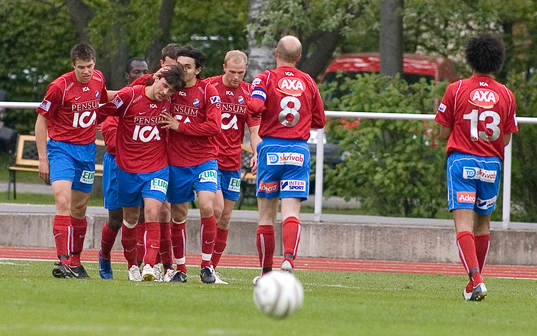 Fotboll. Svenska cupen. Öster. Pavel Zavadil, jubel.