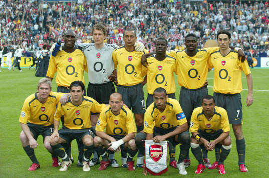 Lagbild Arsenal, Bakre raden fr v. Sol Campbell, Jens