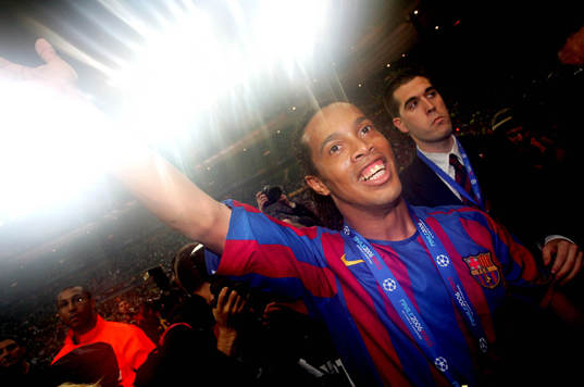 Ronaldinho, Barcelona (Jubel, Pokal)