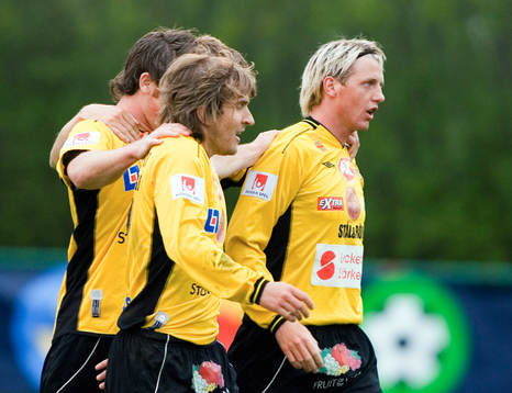Johan Svensson (1-2) och Daniel Nilsson (0-1), Mjällby