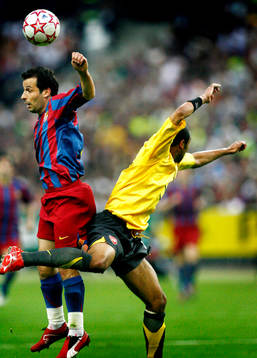 Giuly,  Barcelona och Ashley Cole, Arsenal