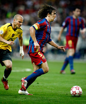 Carles Puyol,  Barcelona och Fredrik Ljungberg, Arsenal