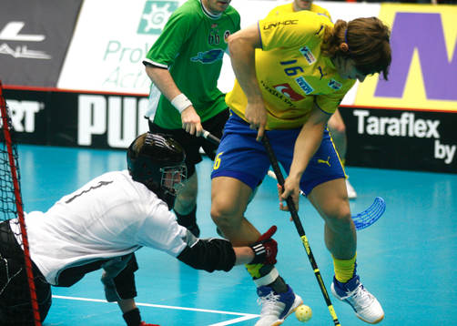 Innebandy. VM. Tyskland - Sverige. Karl-Johan Nilsson
