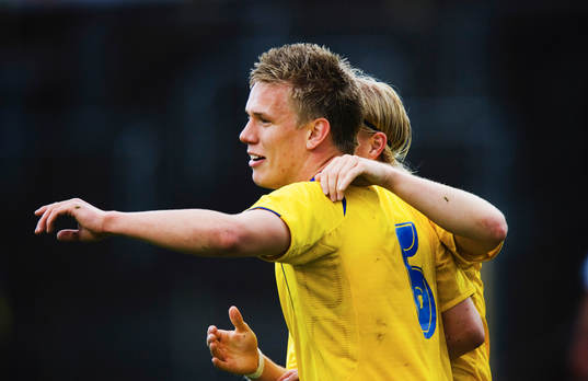 Pontus Wernblom och Oscar Wendt, jubel