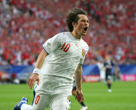  Tomas Rosicky, Tjeckien (Jubel)