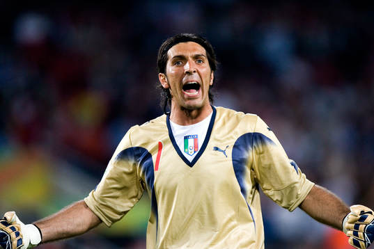 Gianluigi Buffon, Italien, målvakt, jubel