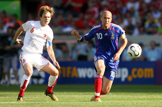 Johann Vogel och Zinedine Zidane