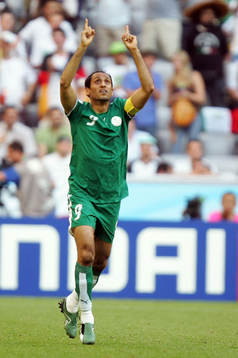  Sami Al Jaber, Saudiarabien, jubel, glägje.