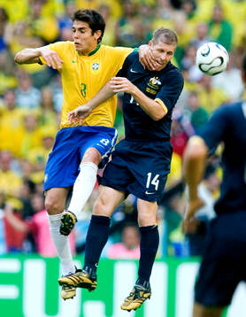 Kaka, Brasilien, jubel och Scott Chipperfield, Australien