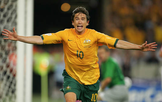  Harry Kewell, Australien, jubel efter 2-2.